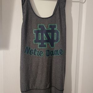 NOTRE DAME sports cross back designed tank top SZ LRG